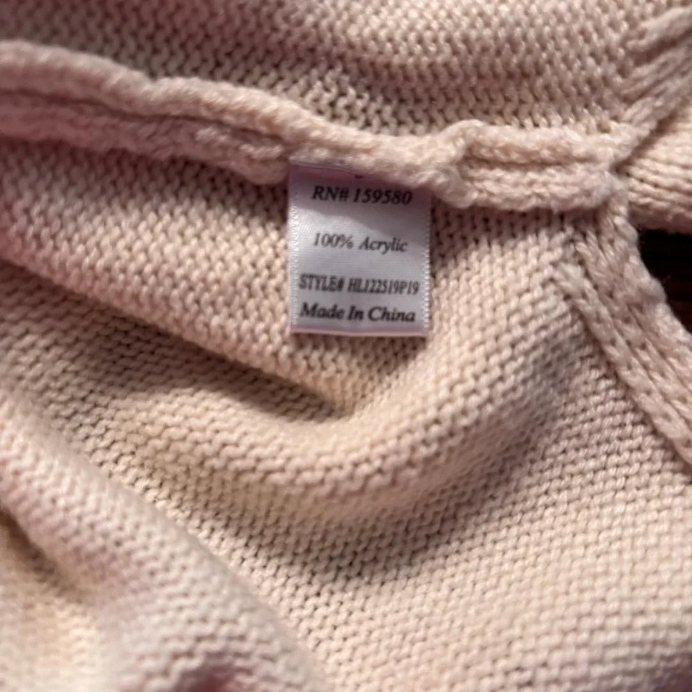 Pink‎ Lily Cropped Sweater Ivory Boho